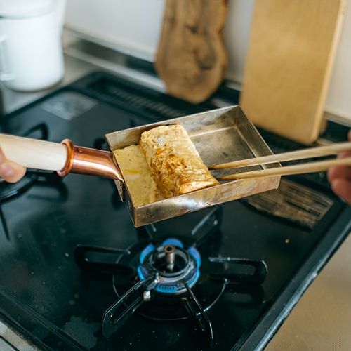 中村銅器製作所（なかむらどうきせいさくじょ）】銅玉子焼鍋13cm 長